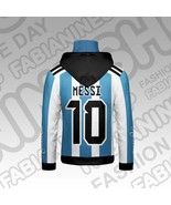 Argentina Messi #10 2023 FIFA Women&#39;s World Cup Gaiter Hoodie  - $76.57 CAD+