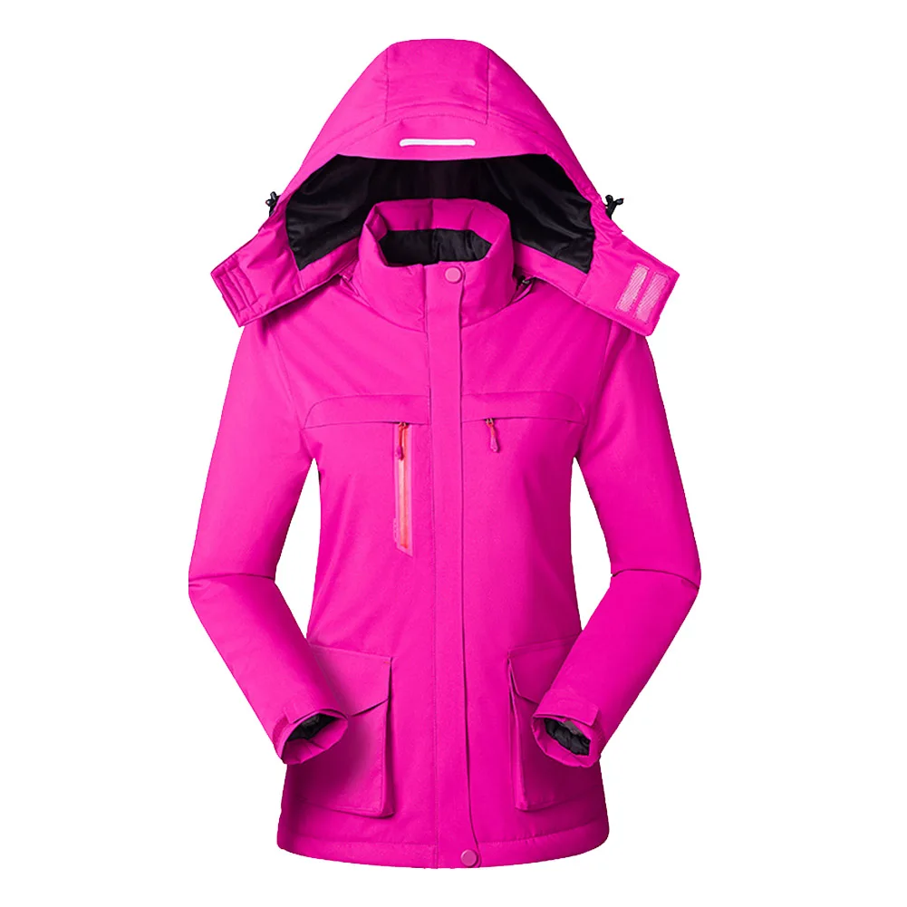 Waterproof Women Heated Winter Jacket Keep Warm Reflective Usb Infrared Outdoor  - £185.83 GBP