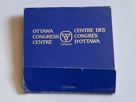 Ottawa Congress Centre Ontario Government Matchbook Cover Vintage Retro Canada - £15.17 GBP