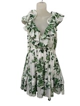 NWT Abercrombie &amp; Fitch Womens Dress Mini Floral Flutter Sleeve size M - £31.43 GBP