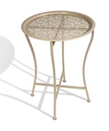 Small Side Table Furniture End Accent Coffee Metal Round Outdoor Folding... - £43.94 GBP
