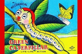 Mechanical Green Caterpillar - Art Print - £17.17 GBP+