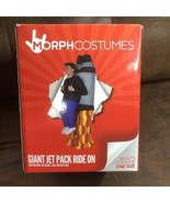 Adult Inflatable Jetpack Costume Funny Ride On Rocket Blow Up Jet Pack H... - $39.59