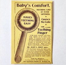 Baby Teething Finger Ring 1897 Advertisement Victorian Infant Toys ADBN1rrr - £10.17 GBP