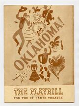 Playbill Oklahoma St James Theatre 1946 Harold Keel - $13.86