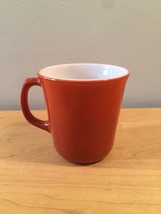 Vintage 60s set of 6 Corelle by Pyrex Burnt Orange mugs (discontinued and rare) image 4