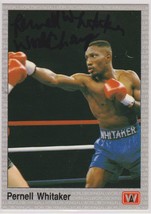 Pernell Whitaker Signed Autographed 1991 AW Sports Boxing Trading Card - £15.97 GBP