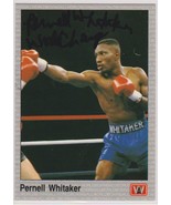 Pernell Whitaker Signed Autographed 1991 AW Sports Boxing Trading Card - $379.94 MXN
