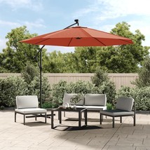  Cantilever Garden Parasol Terracotta Polyester, Steel Large - $3,090.75 MXN