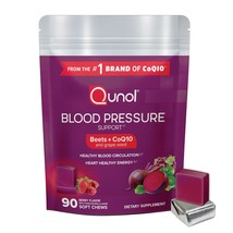 Qunol Beets Chews for Blood Pressure Support, 3 in 1 Beets + CoQ10 + Grape Seed  - $43.99