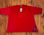 NWT Short Sleeves T-Shirt Red Y2K CLENCH JEANS Men&#39;s Faux Undershirt - £11.87 GBP
