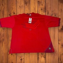 NWT Short Sleeves T-Shirt Red Y2K CLENCH JEANS Men&#39;s Faux Undershirt - £10.55 GBP