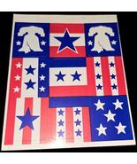 Vintage 4th of July Stickers Sheets Stars Stripes Liberty Bell  - $5.00
