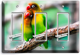 Sweet Lovebirds Parrots Love Birds Triple Gfi Light Switch Wall Cover Room Decor - $16.71