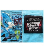 Maglietta Blu Indianapolis 500 Speedway 1990 Star 50 50 USA Luyendyk L - $20.70