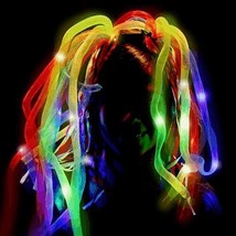 LED Noodle Headband - Multicolor, One Size Fits Most, Stretchy, Adjustable - $782.15 MXN