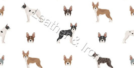 New Boston Terrier Colors Pattern 2 Dog Vinyl Checkbook Cover - £7.10 GBP