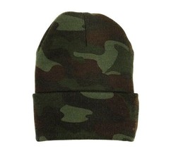 Woodland Camo WATCH CAP Military Hunting Gear Camoflauge Skull  Hat Roth... - €7,86 EUR