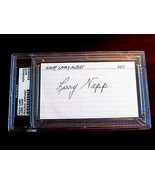 LARRY NAPP UMPIRE 1956 W.S. DON LARSEN PERFECT GAME SIGNED AUTO INDEX PS... - €77,36 EUR