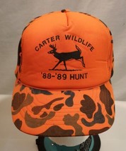 Carter Wildlife Hunt Orange Camo - 88, - 89, Cap Hat - £15.01 GBP