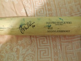 Will Middlebrooks Autographed Game USED Baseball Bat Signed Red Sox WS C... - £455.55 GBP