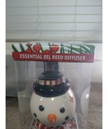 San Miguel Snowman Essential Oil Reed Diffuser. Mistletoe Scent. Holiday - $34.54