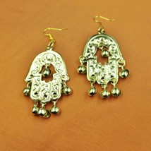 Elegant Egyptian Sexy Belly Dance Earrings Dangle Hoop Jewelry in Gold Color - £6.09 GBP