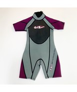 Warmers - Boy&#39;s Kids Maroon/gray/black Short Sleeve Wetsuit -  Size XS - $147.53 MXN