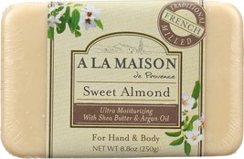 A La Maison De Proven Bar Soap, Sweet Almond, 8oz - £15.97 GBP