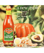 1960 Del Monte Catsup Ketchup Advertisement Condiments Aspic Recipe DWII28 - $545.46 MXN