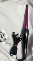 Remington Curling Iron Model CI-52W1 Purple Handle Tapered Rod Used Tested - $11.30