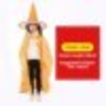 Kids Costume Teens Sparkly  Cloak with Witch Hat Children Outfit Boy Girl Birthd - £40.44 GBP