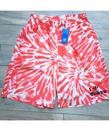 NEW Adidas I heart love Tokyo swim trunks shorts red tie dye men&#39;s Mediu... - $54.68 CAD