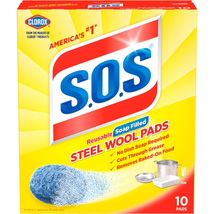 S.O.S-10002 , Steel Wool Soap Pads, 10 Ct - $11.14