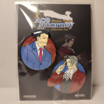 Ace Attorney Phoenix Wright Miles Winning Collectible Enamel Pin Set - $28.05