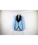 Vintage 60s Rockabilly Mens 34R Velvet Trim Smoking Prom Tuxedo Jacket B... - $108.85