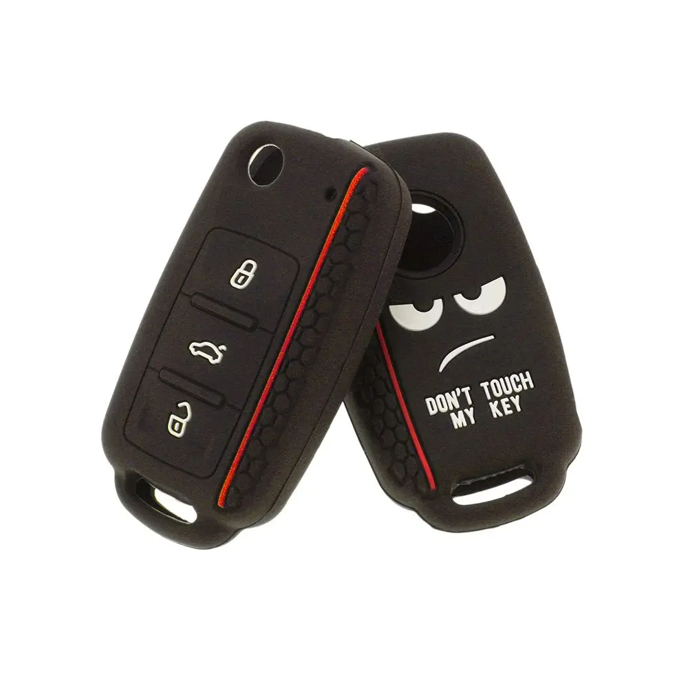 New Auto  Shell  Protective Car Key Case Silicone 3 Button Remote Fob Cover  For - £8.80 GBP