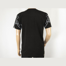 Mens PLATINI Sports Shirt With Rhine Stones Lion Chain STT8022 Black Lion image 5