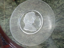 Belgium Original Val St. Lambert Crystal 8&quot; Plates Etched Frosted Clear Pick 1 - £30.66 GBP