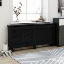 Radiator Cover Black 67.7&quot;x7.5&quot;x32.1&quot; MDF - $3,920.30 MXN
