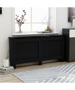 Radiator Cover Black 67.7&quot;x7.5&quot;x32.1&quot; MDF - €181,95 EUR