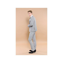 Men 3pc European Vested Suit WESSI by J.VALINTIN Extra Slim Fit JV44 Houndstooth image 2