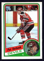 New Jersey Devils Pat Verbeek RC Rookie Card 1984 O Pee Chee OPC #121 nr mt  - £5.30 GBP
