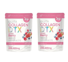 2X Joji Gluta Collagen Dtx Fiber Secret Young Skin Mixed Berry 200,000MG - £40.96 GBP