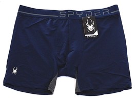 Spyder Performance Dark Blue Stretch Mesh Boxer Brief Underwear Men&#39;s NWT - £23.94 GBP