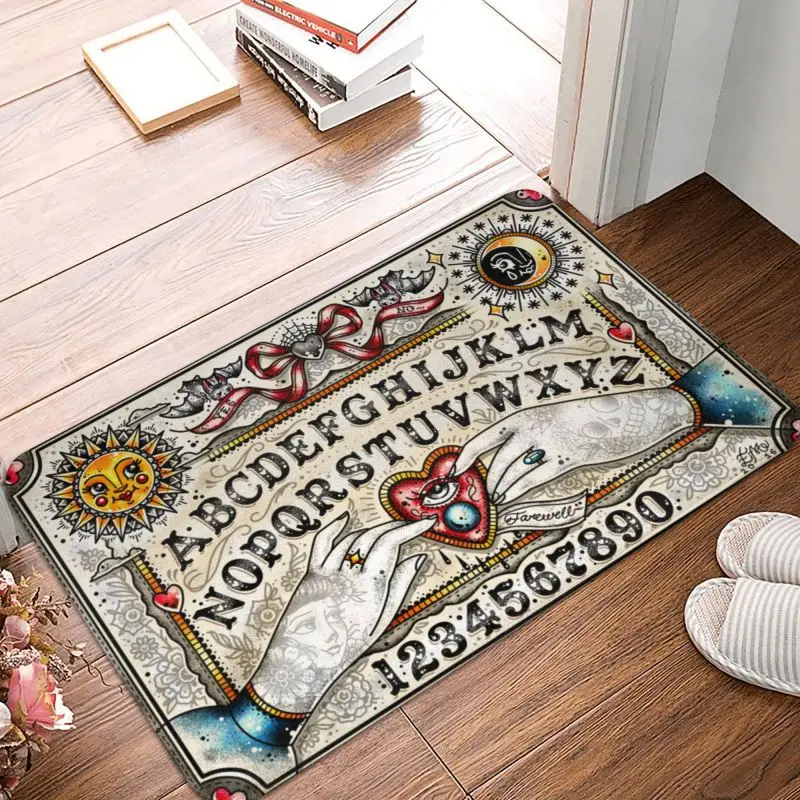 Ouija Board Cute Front Door Floor Mat Outdoor Halloween Divination Doormat Carpe - $15.99