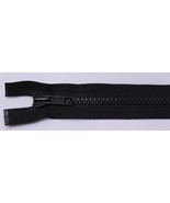 12 Zippers - Vislon 16&quot; Black Separating Zippers by YKK® - M412.01-12zips - £18.77 GBP