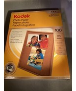 Kodak Photo Glos Paper 100 Count 8.5&quot;X 11&quot; Instant Dry Sealed 6.5m 48lb.... - $11.88