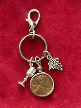 Lincoln cent handbag key ring - £14.38 GBP