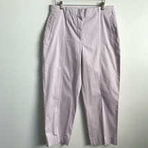 J Crew Chino Pants 12 Purple Flat Front Pocket Taper Leg Mid Rise Trouse... - $26.72